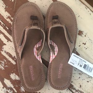 Sperry Riverside Thong Greige